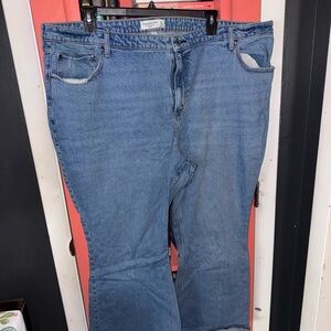 Abercrombie & Fitch Light Blue Denim high rise flair Jeans